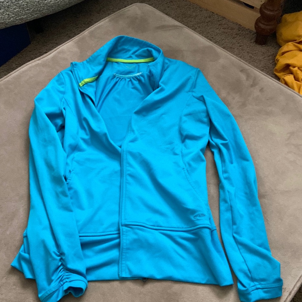 Blue zip up